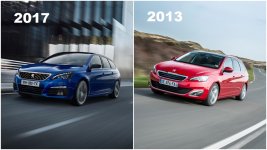 Peugeot 308 2017 vs Peugeot 308 2013.jpg